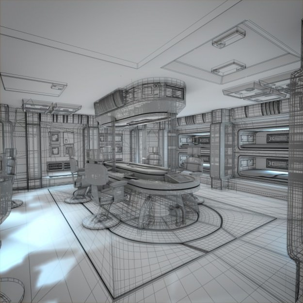 Spacecraft Interior HD 2 3D model_8