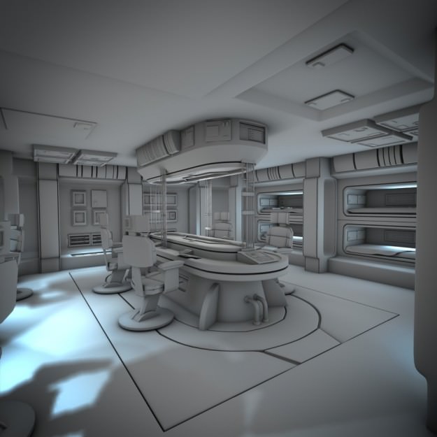 Spacecraft Interior HD 2 3D model_7
