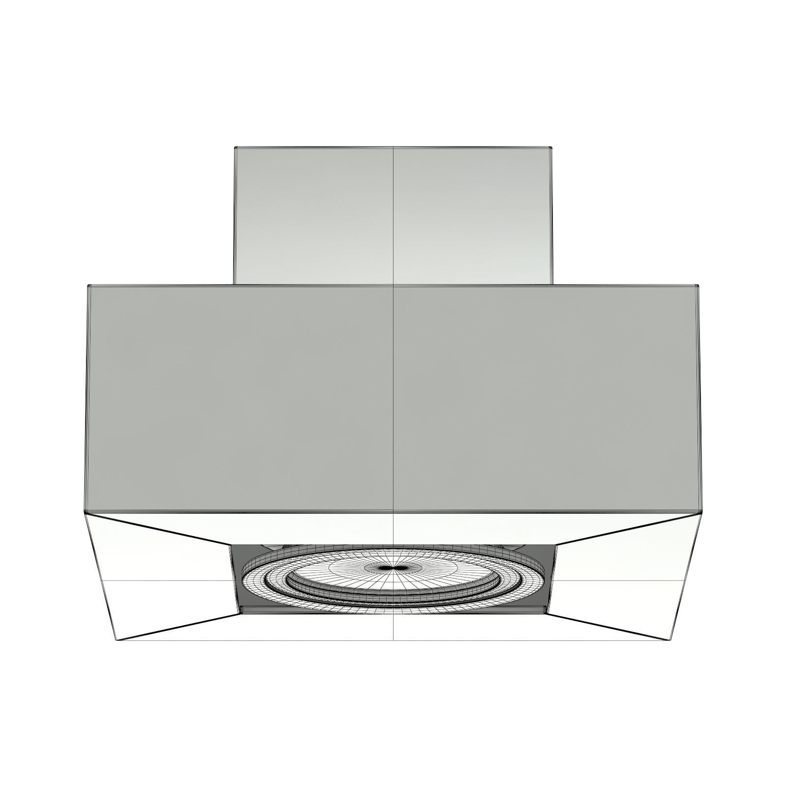 Black Rectangular Halogen Light 3D Model 3D model_5