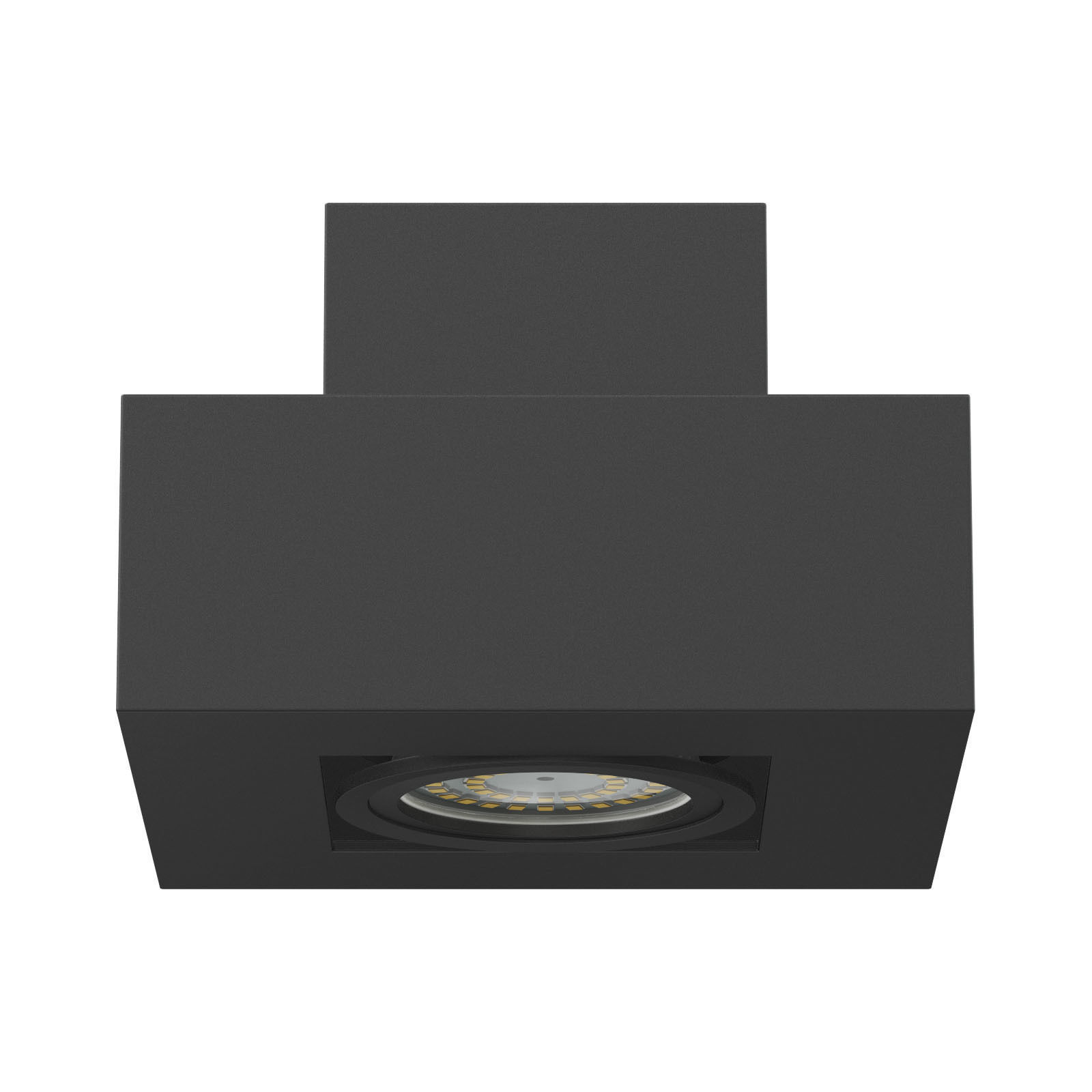Black Rectangular Halogen Light 3D Model 3D model_4