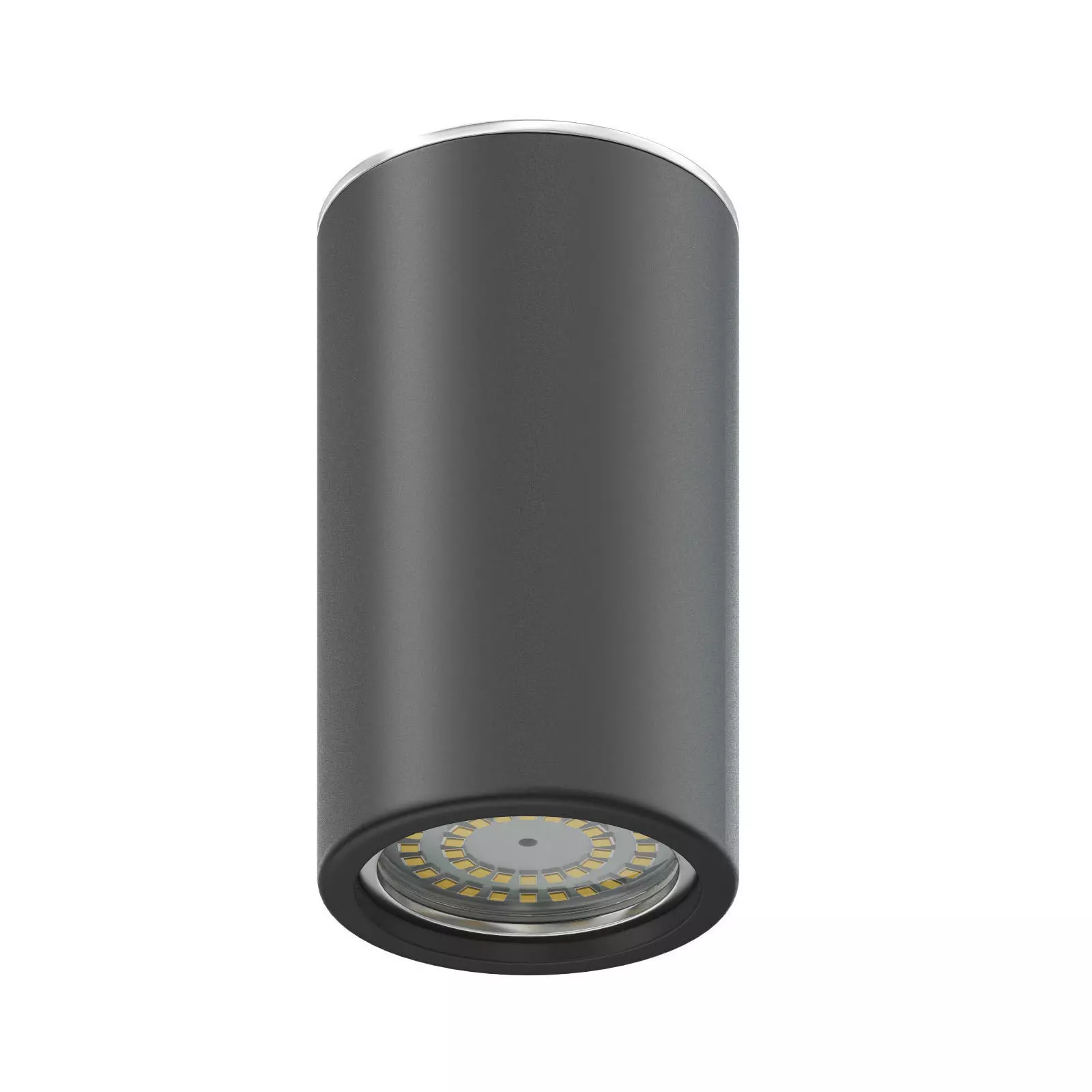 Black Cylindrical Light 3D Model 3D model