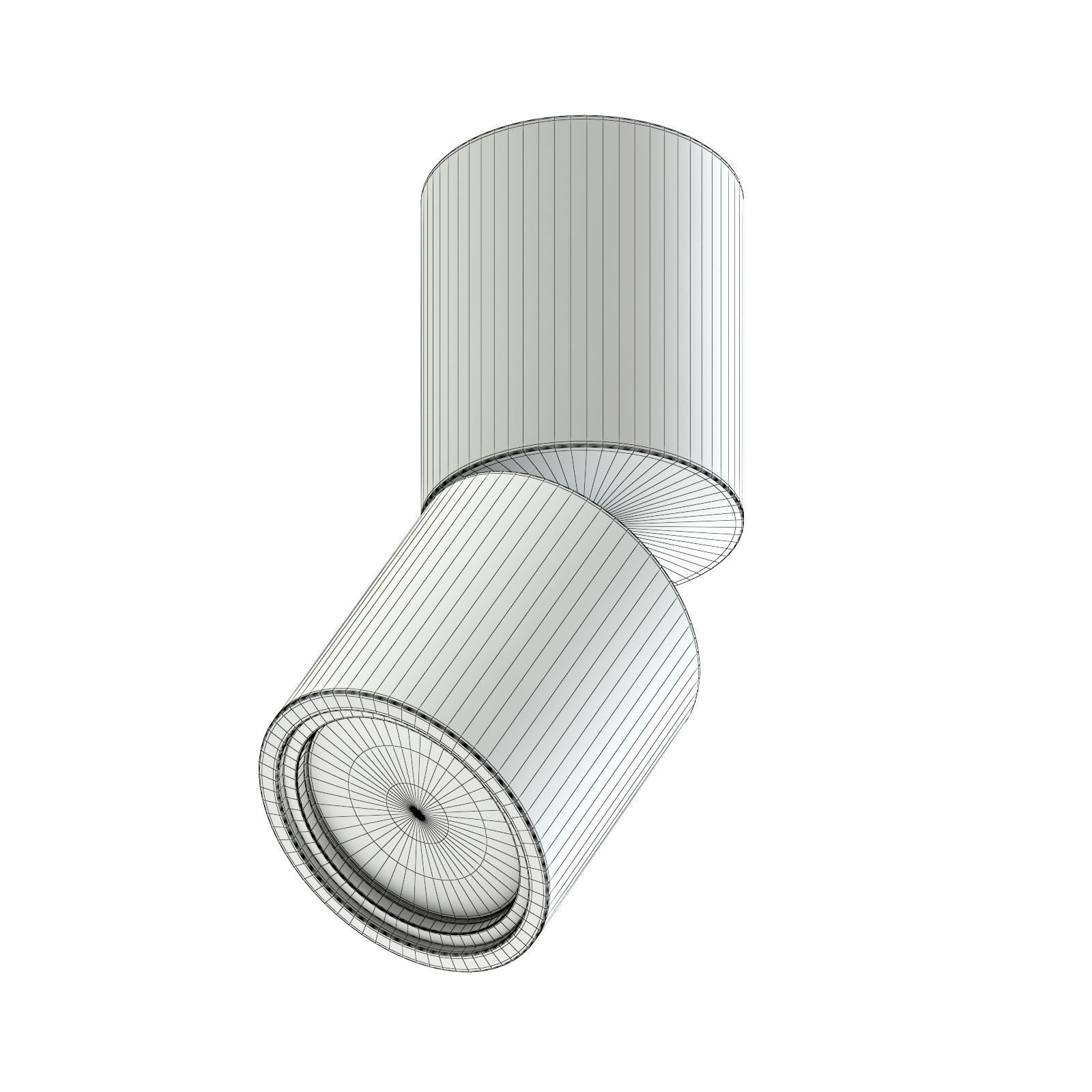 Black Cylindrical Light 3D Model 3D model_1