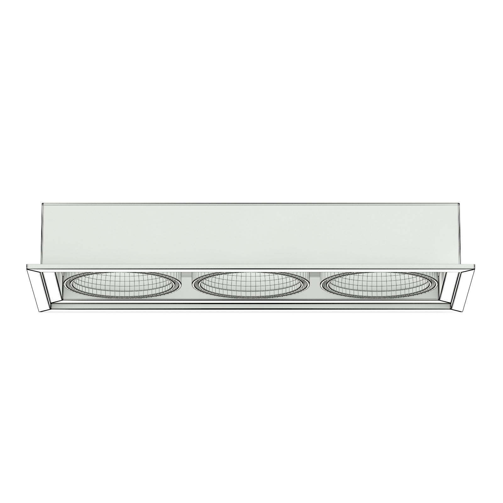 Triple Ceiling Light 3D Model 3D model_5