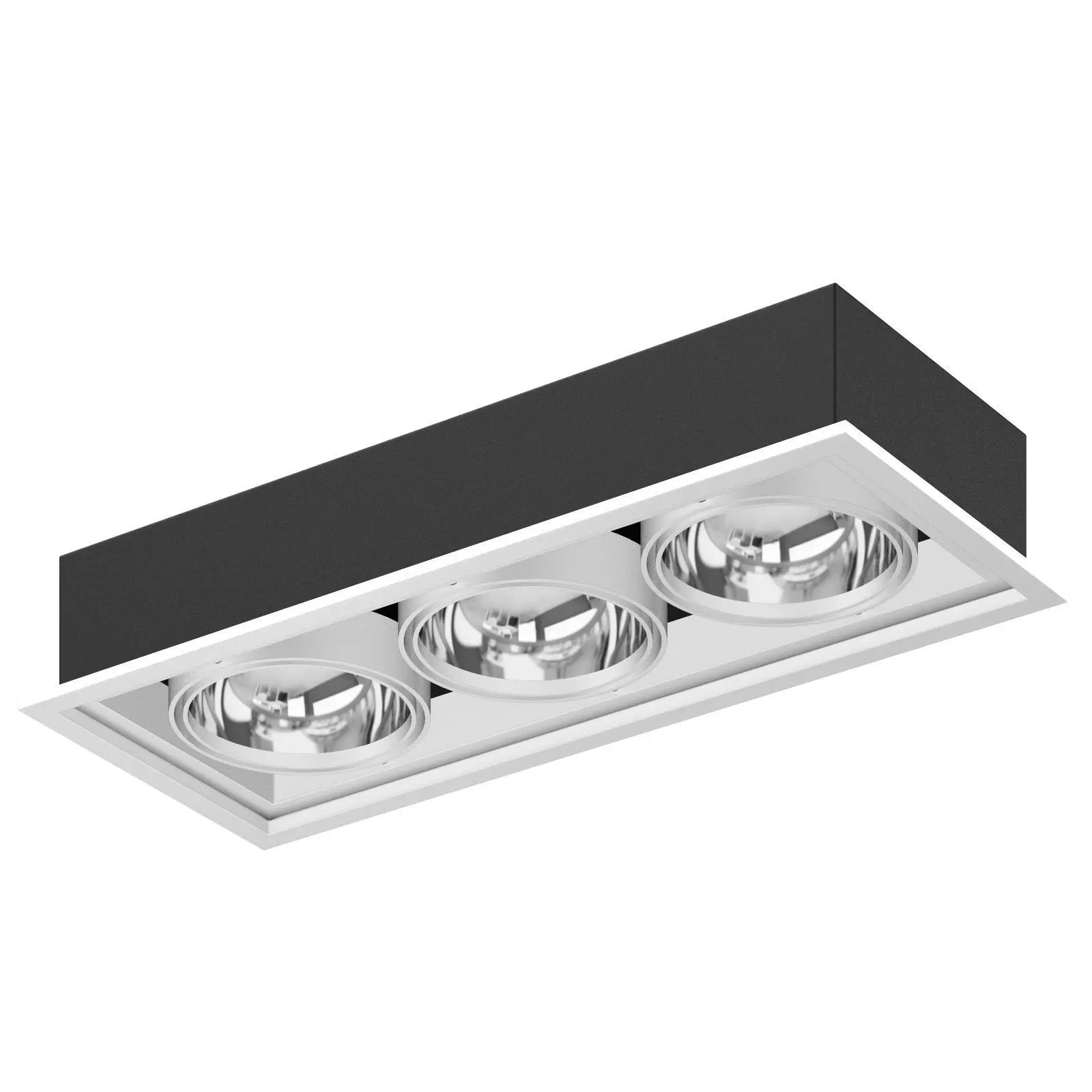 Triple Ceiling Light 3D Model 3D model_0