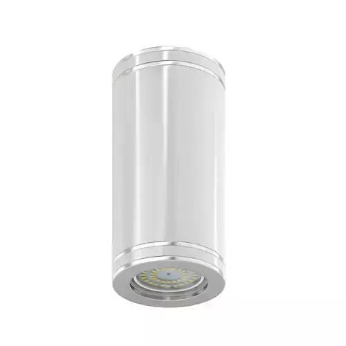 White Cylindrical Light 3D Model