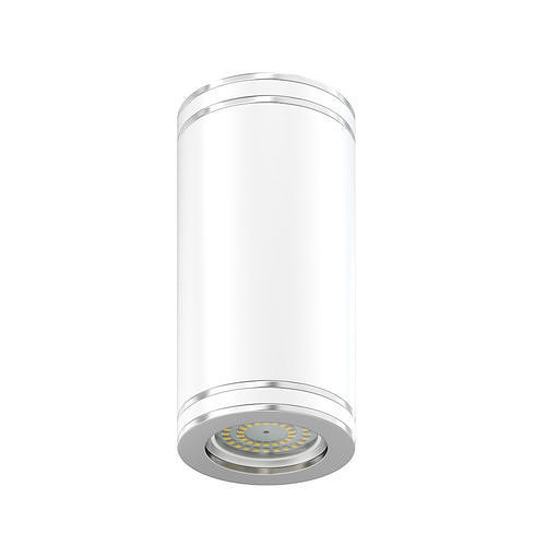 Metal Cylindrical Light 3D Model 3D model