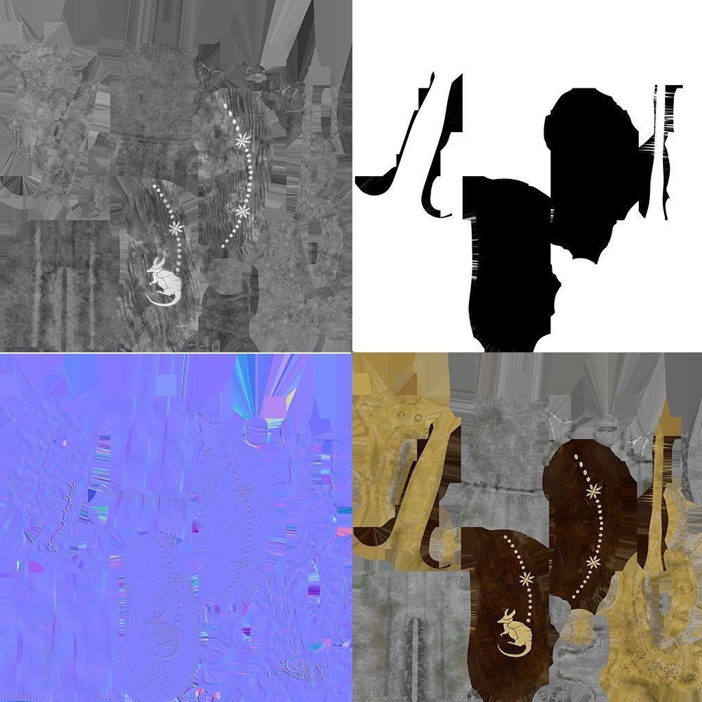 revolver Low-poly 3D model_12