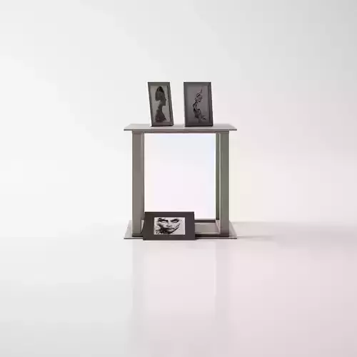 Sidetable and Artworks - Living Room Furniture Free 3D model