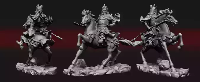 Statue Genghis Khan 3D print model