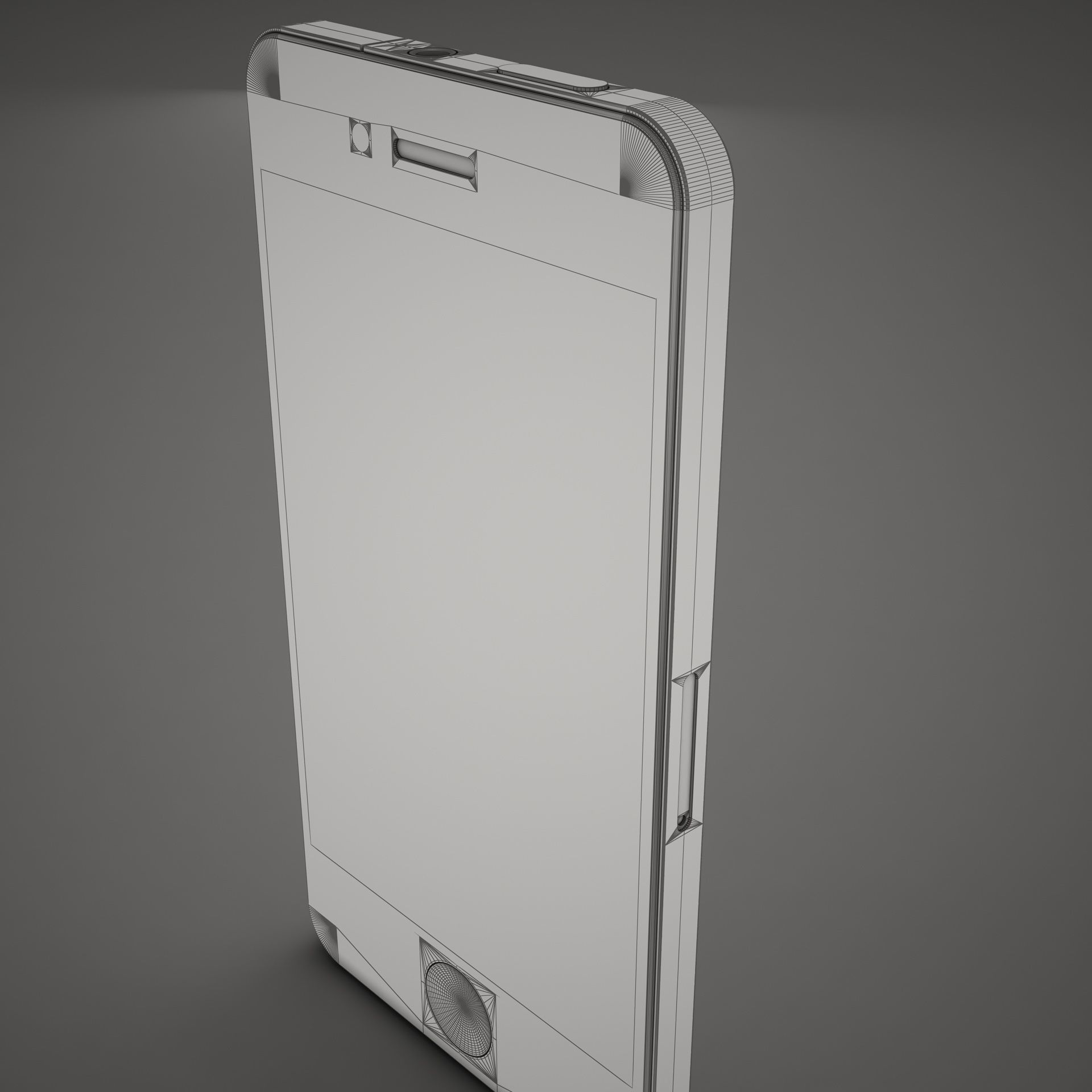 High Def Iphone 4G Black AND White 3D model_25