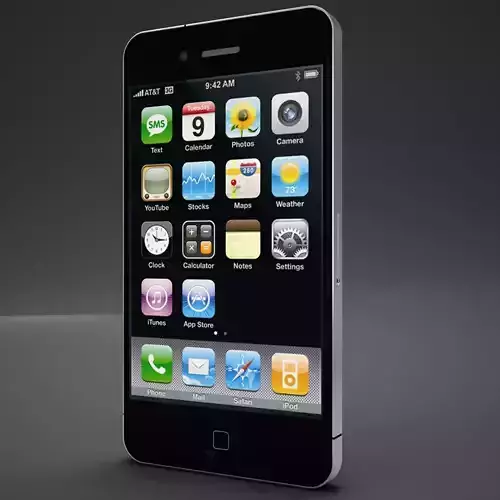 High Def Iphone 4G Black AND White 3D model
