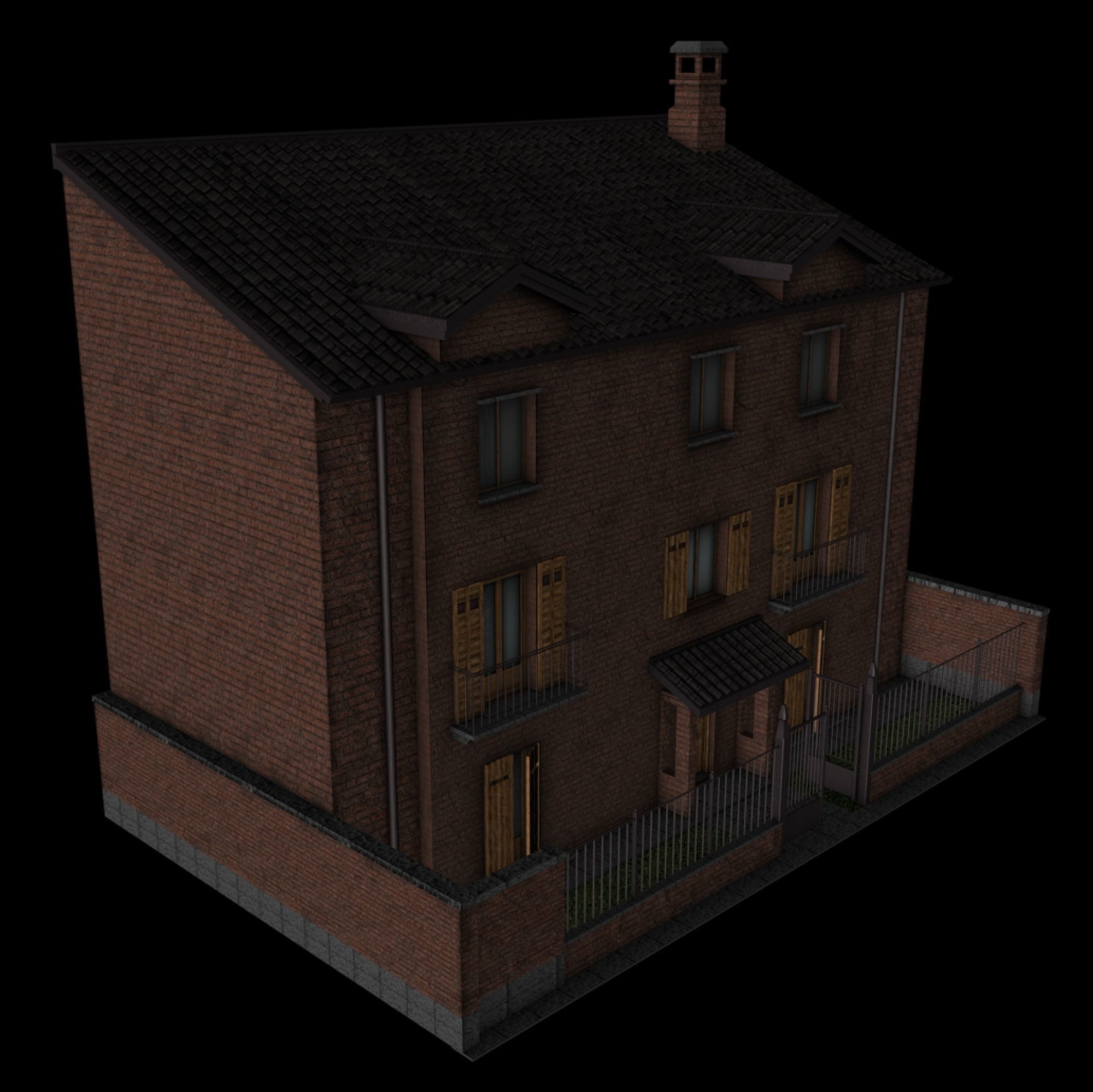 BF Home 03 Brick 3D model_3