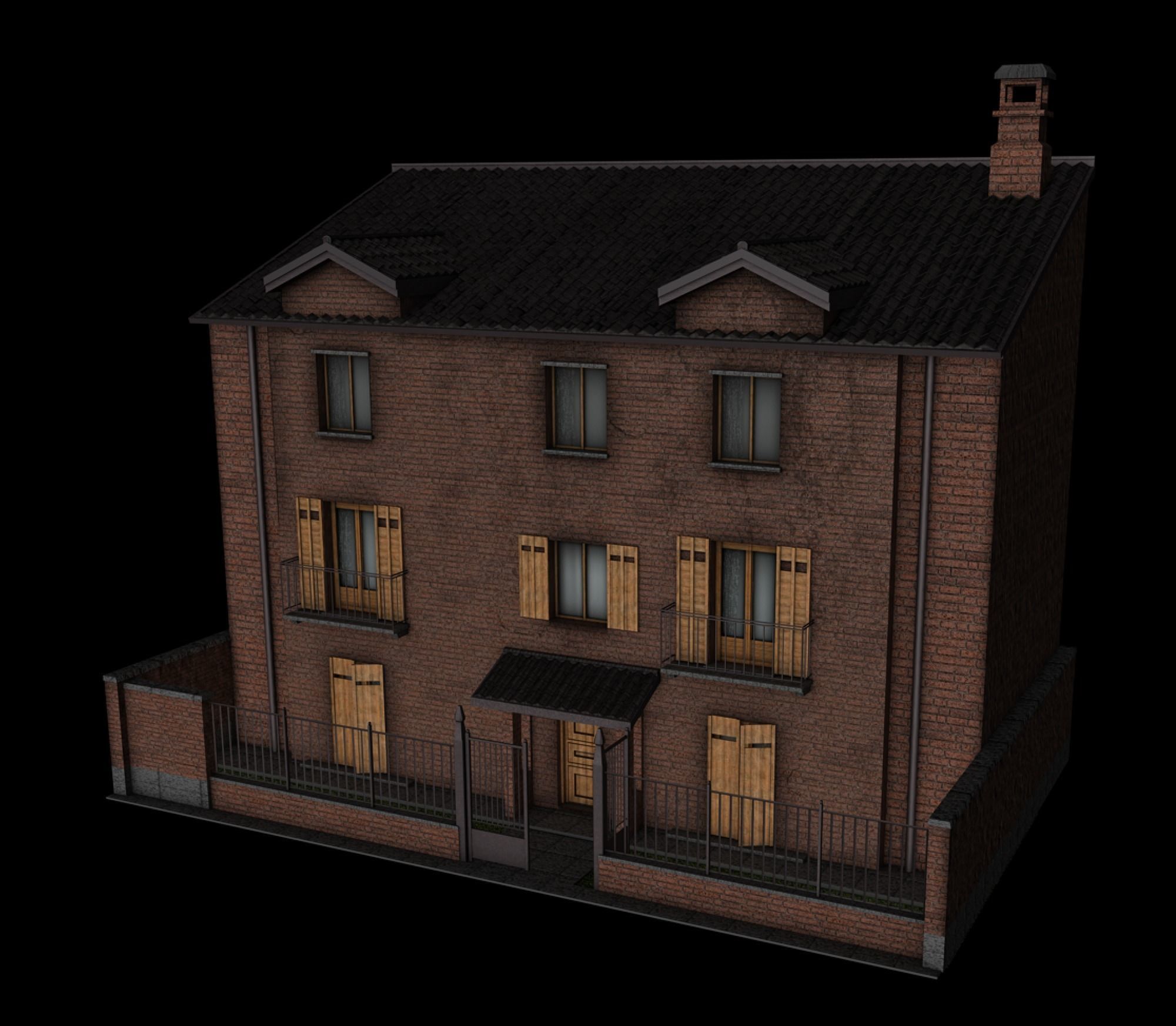 BF Home 03 Brick 3D model_2