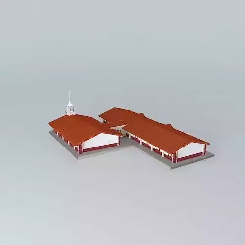 Reunion LDS.Centro Mormon Chapel Iztacalco, Mexico, DF. Free 3D model