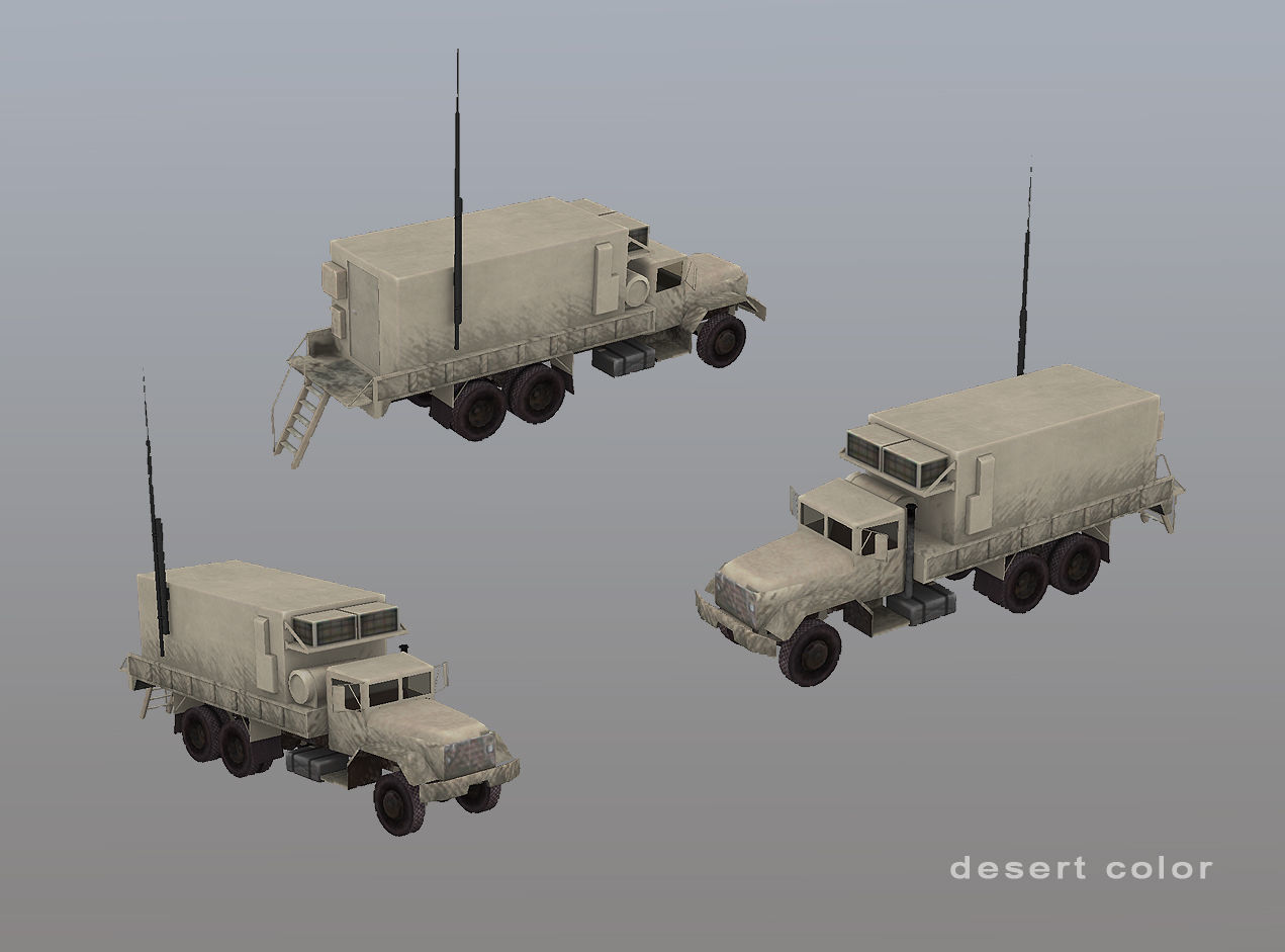 MIM-104 Patriot AN-MSQ-104 Truck Low-poly 3D model_7