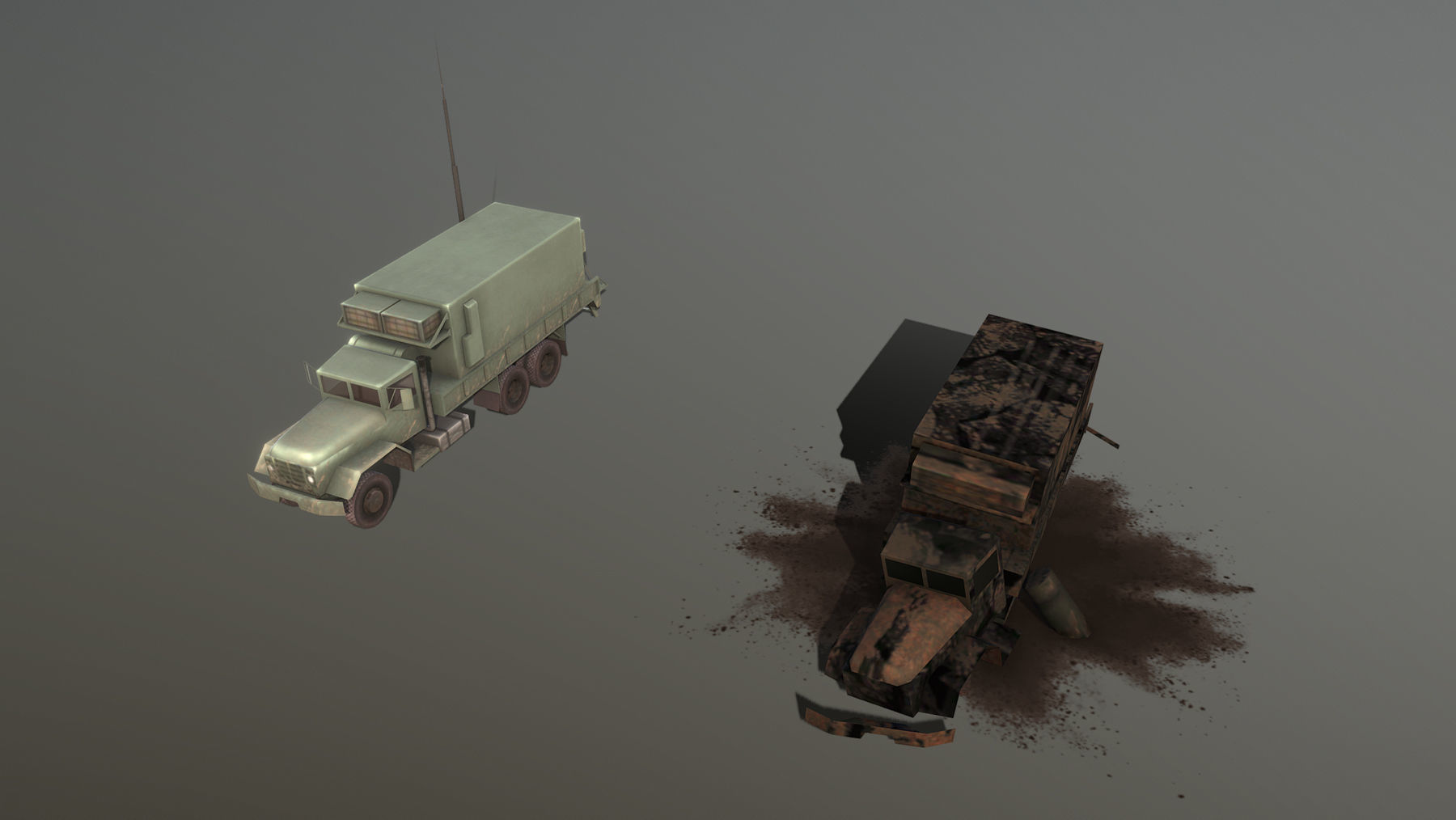 MIM-104 Patriot AN-MSQ-104 Truck Low-poly 3D model_4