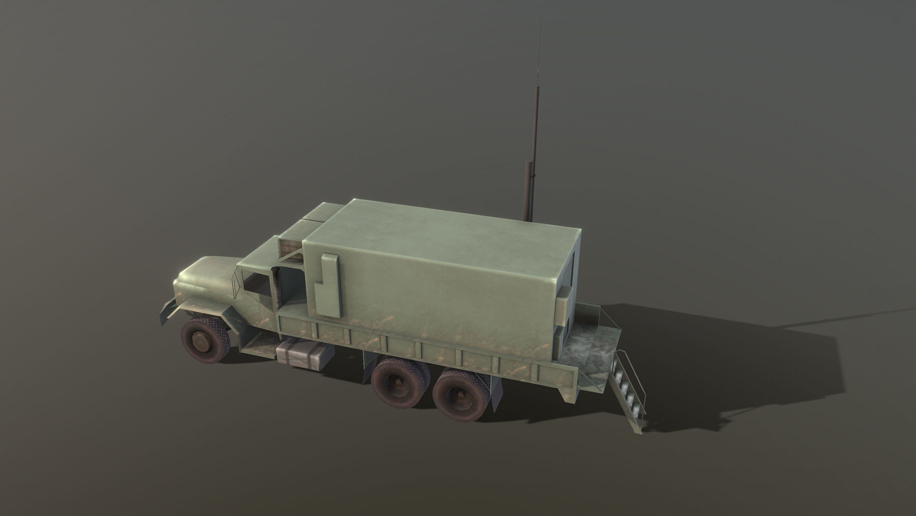 MIM-104 Patriot AN-MSQ-104 Truck Low-poly 3D model_2