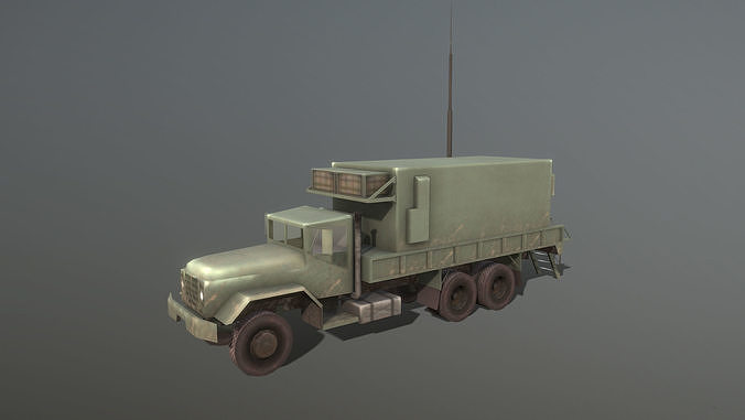 MIM-104 Patriot AN-MSQ-104 Truck Low-poly 3D model