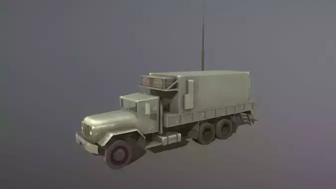 MIM-104 Patriot AN-MSQ-104 Truck Low-poly 3D model