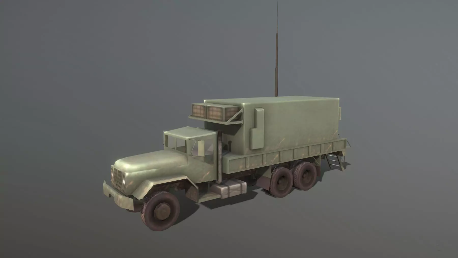 MIM-104 Patriot AN-MSQ-104 Truck Low-poly 3D model_0