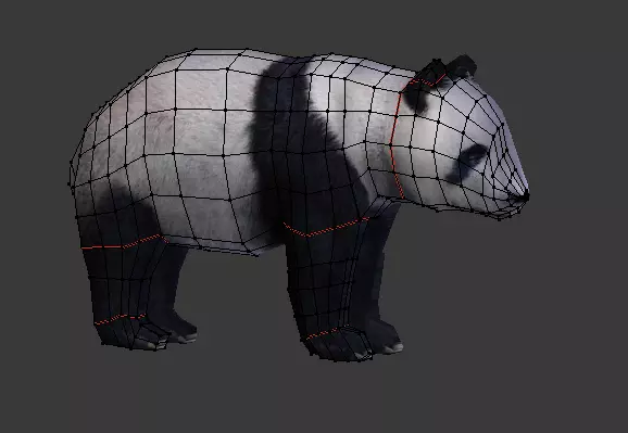 Panda Bear 3D model_0