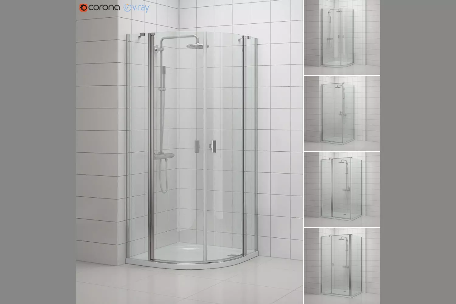 Cabin showers Radaway NES 3 3D model