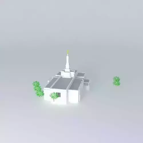 LDS. Temple Oaxaca Mexico Templo Mormon. Free 3D model