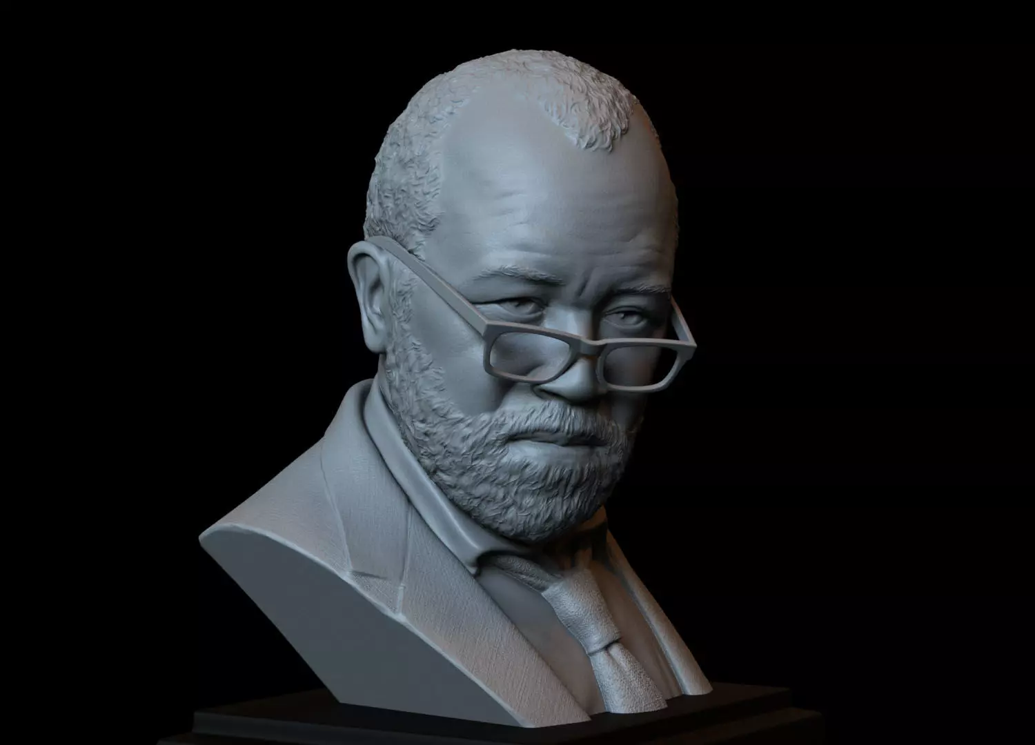 Bernard Lowe -Jeffrey Wright- from Westworld 3d printable bust 3D print model_0