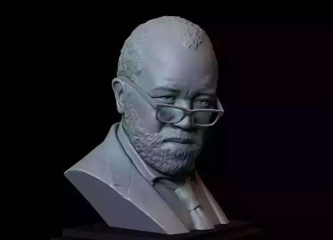 Bernard Lowe -Jeffrey Wright- from Westworld 3d printable bust 3D print model