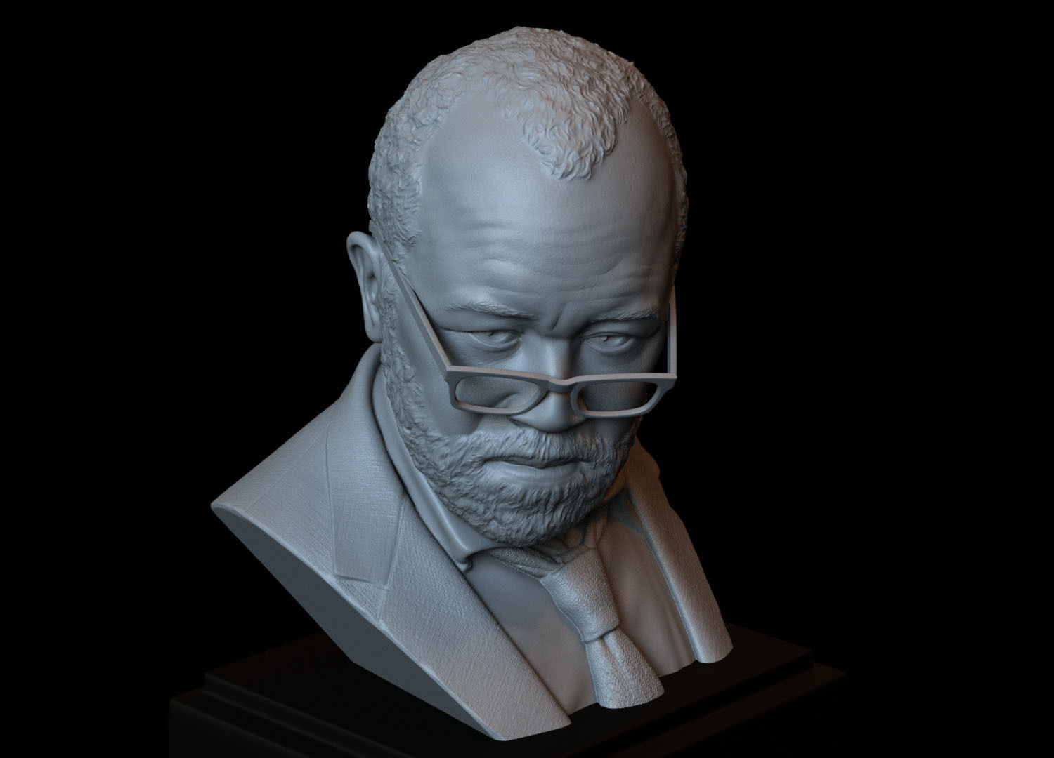 Bernard Lowe -Jeffrey Wright- from Westworld 3d printable bust 3D print model_9