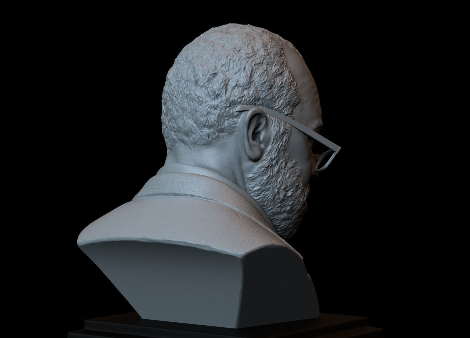Bernard Lowe -Jeffrey Wright- from Westworld 3d printable bust 3D print model_7