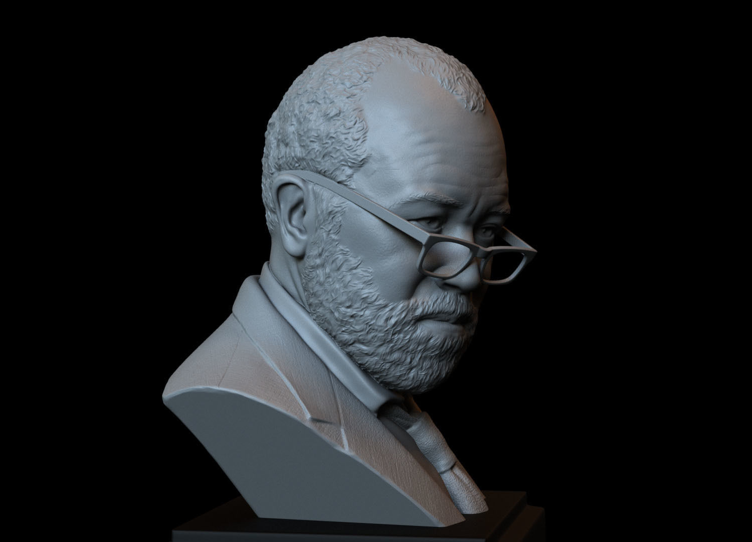 Bernard Lowe -Jeffrey Wright- from Westworld 3d printable bust 3D print model_8