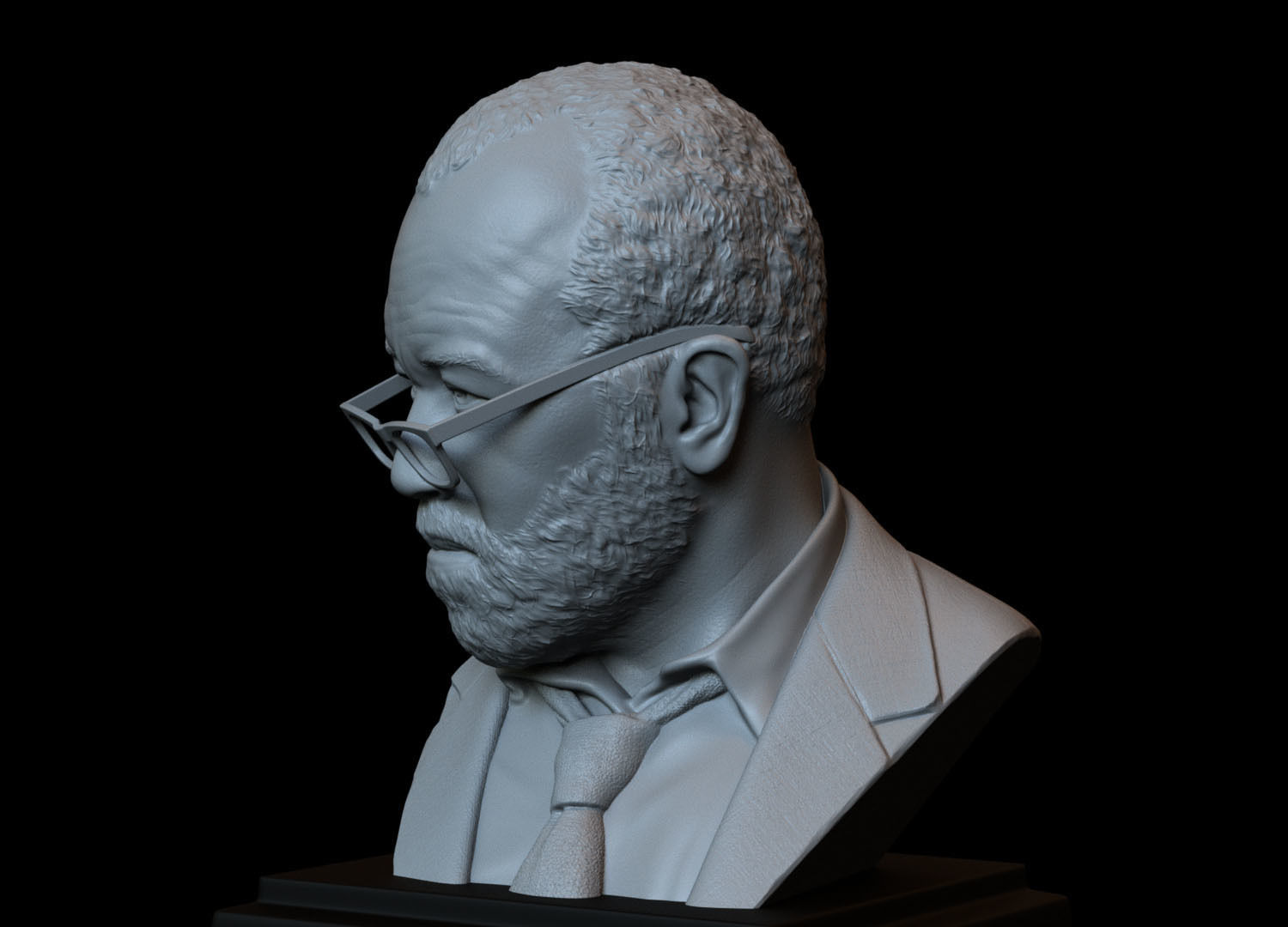 Bernard Lowe -Jeffrey Wright- from Westworld 3d printable bust 3D print model_3