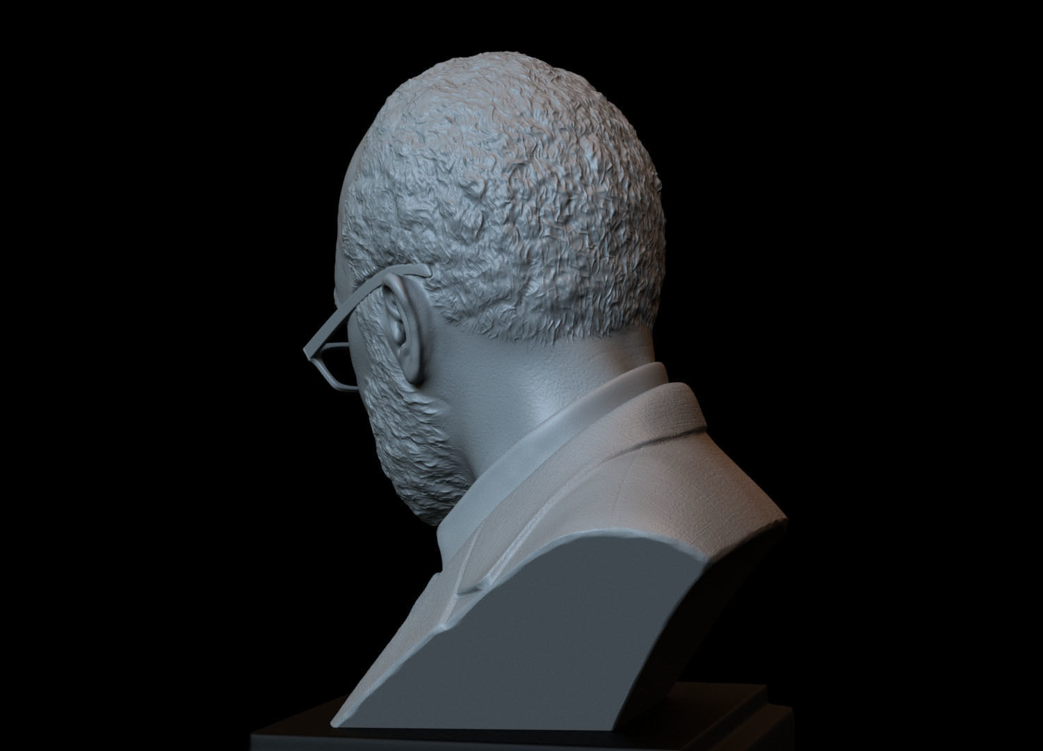 Bernard Lowe -Jeffrey Wright- from Westworld 3d printable bust 3D print model_4