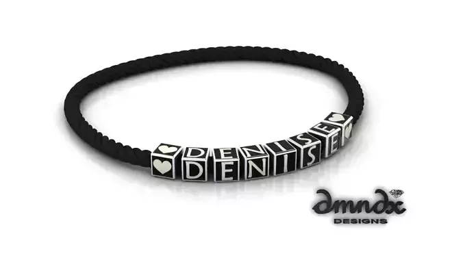 Square beads initials