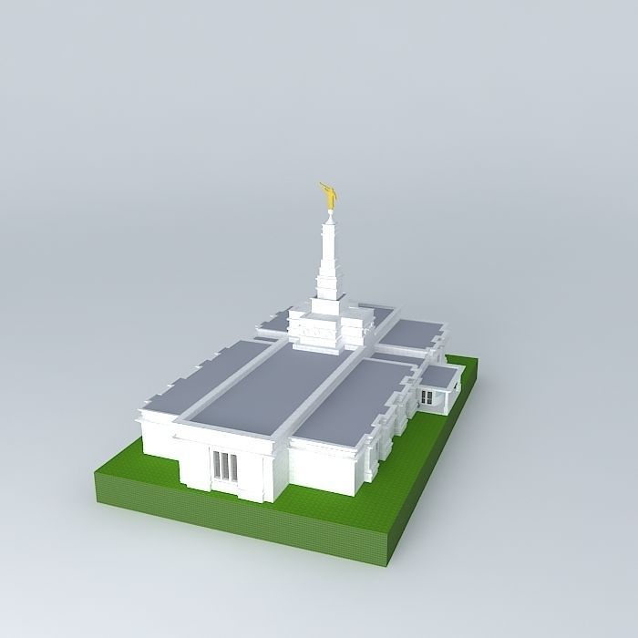 LDS. Temple Reno Nevada Templo Mormon 81st. operating temple. Free 3D model_1