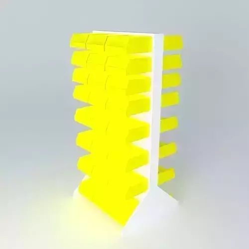 6 Double Sided Rack Plastic Bin Organizer