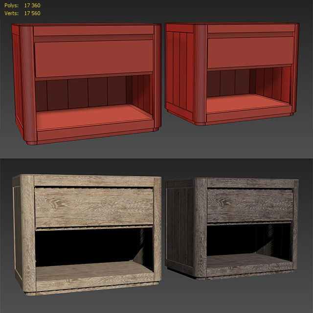 MARTENS 30in OPEN NIGHTSTAND 3D model_6