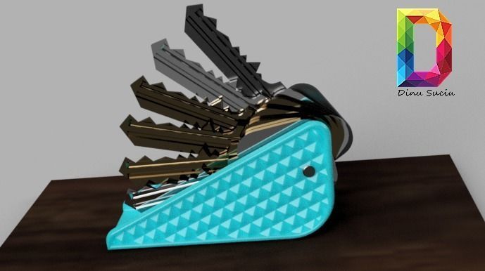 key holder 3D print model_3