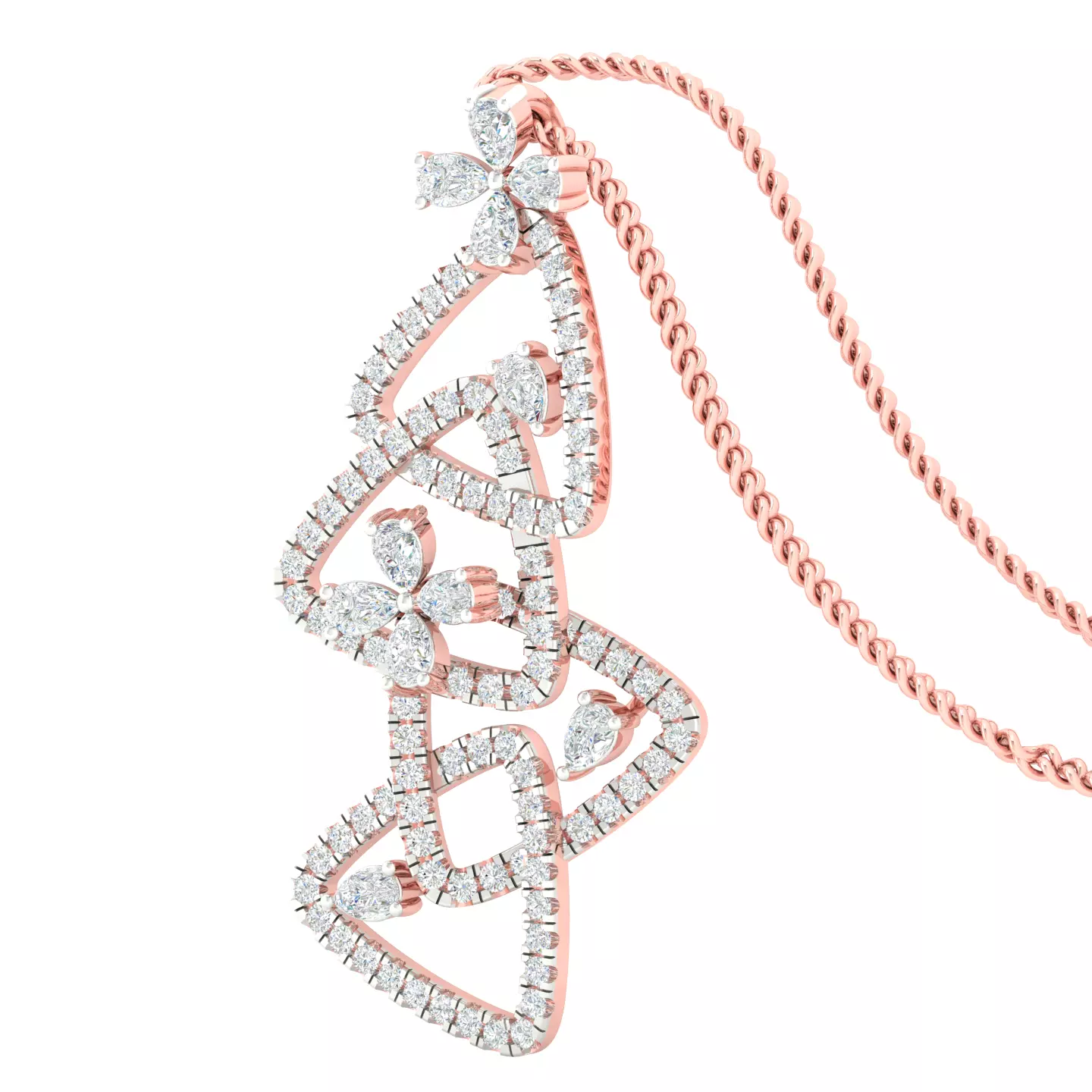 Women pendant earrings 3dm stl render detail 3D print model 3D print model
