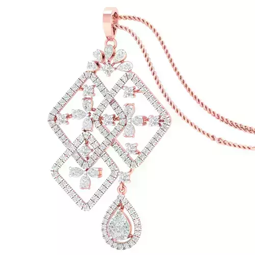 Women pendant earrings 3dm stl render detail 3D print model