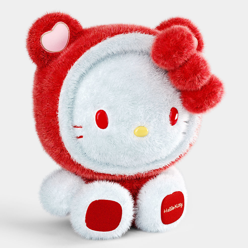 Hello Kitty soft toy 3D model_2