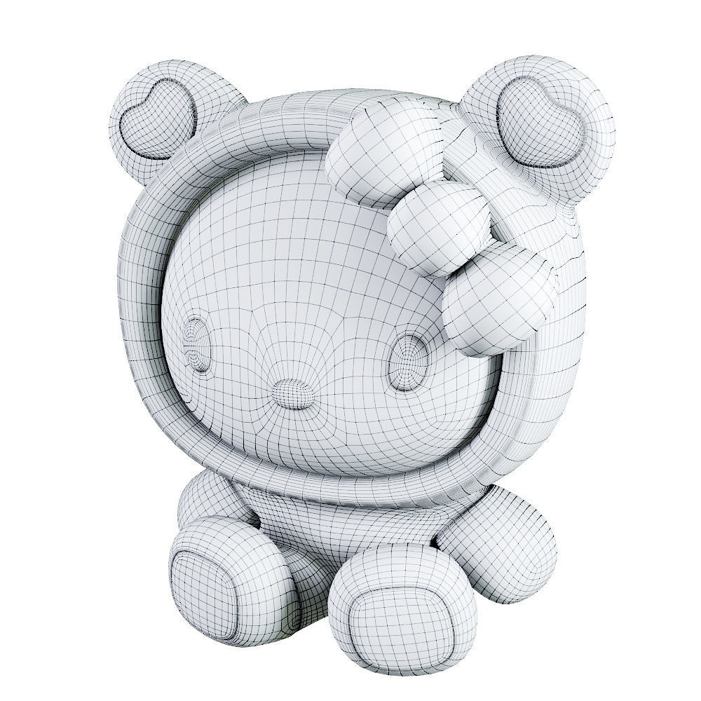 Hello Kitty soft toy 3D model_3