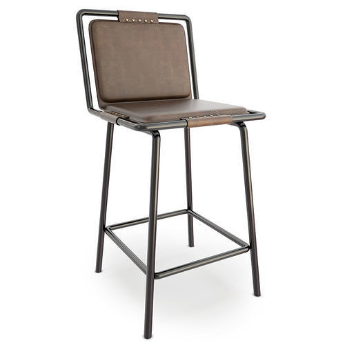 Industrial Bar Stool 3D model