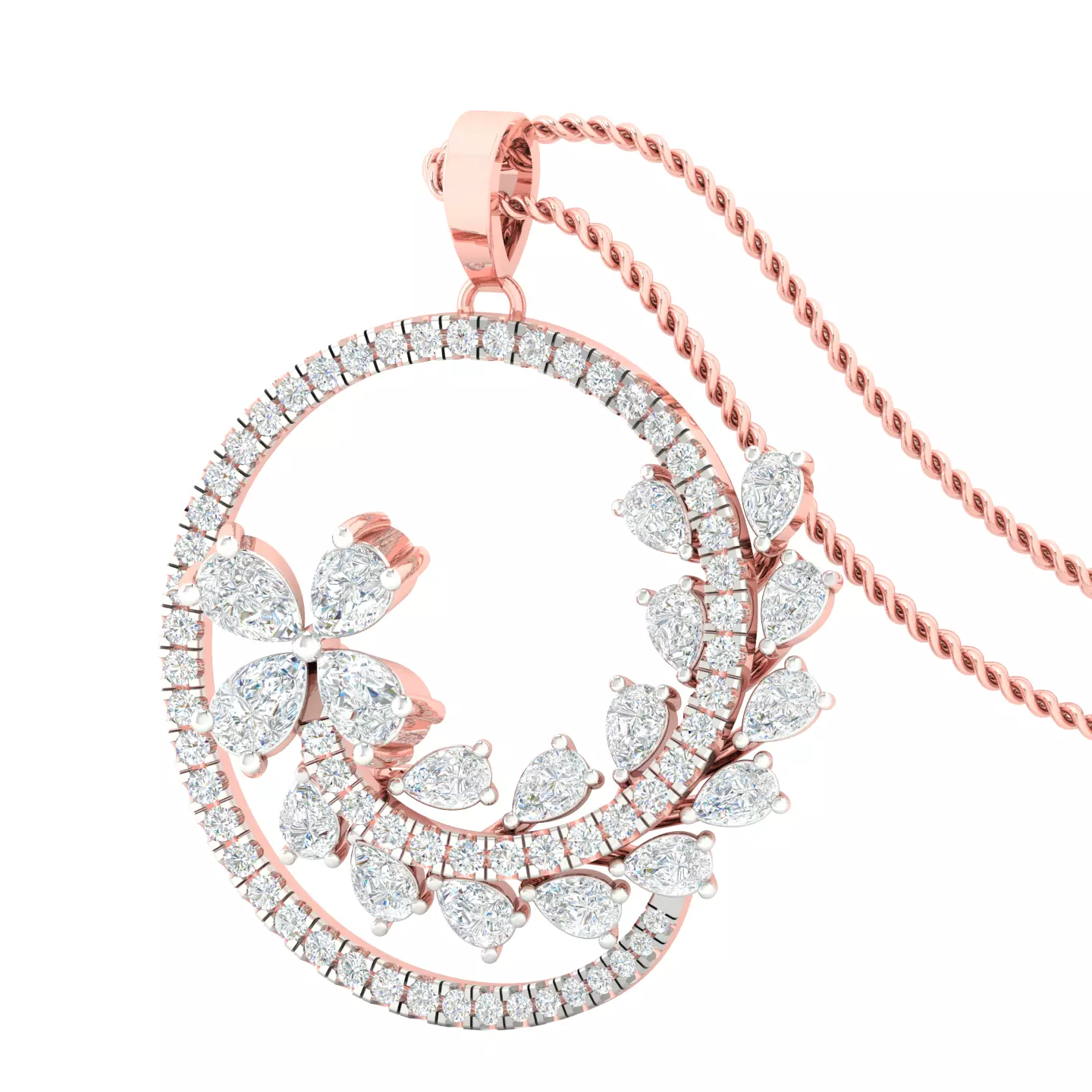 Women pendant earrings 3dm stl render detail 3D print model 3D print model