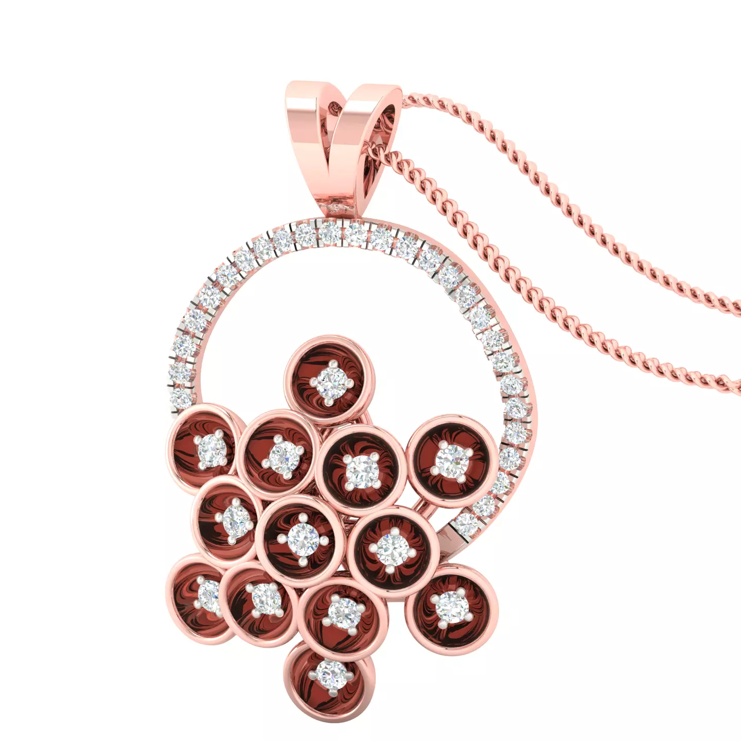 Women pendant earrings 3dm stl render detail 3D print model 3D print model