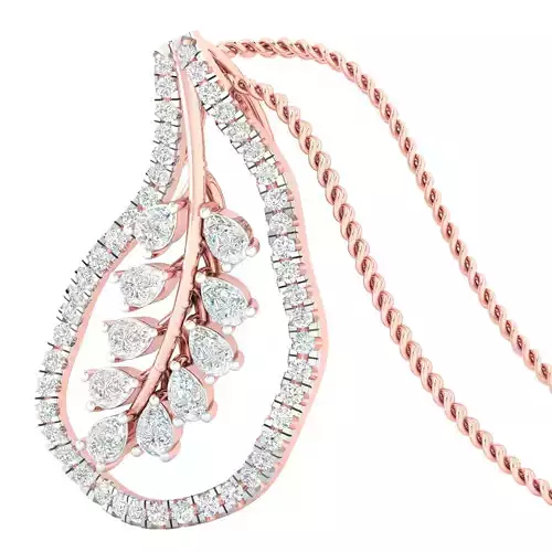 Women pendant earrings 3dm stl render detail 3D print model