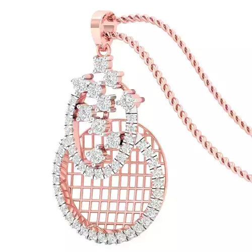 Women pendant earrings 3dm stl render detail 3D print model