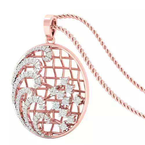 Women pendant earrings 3dm stl render detail 3D print model