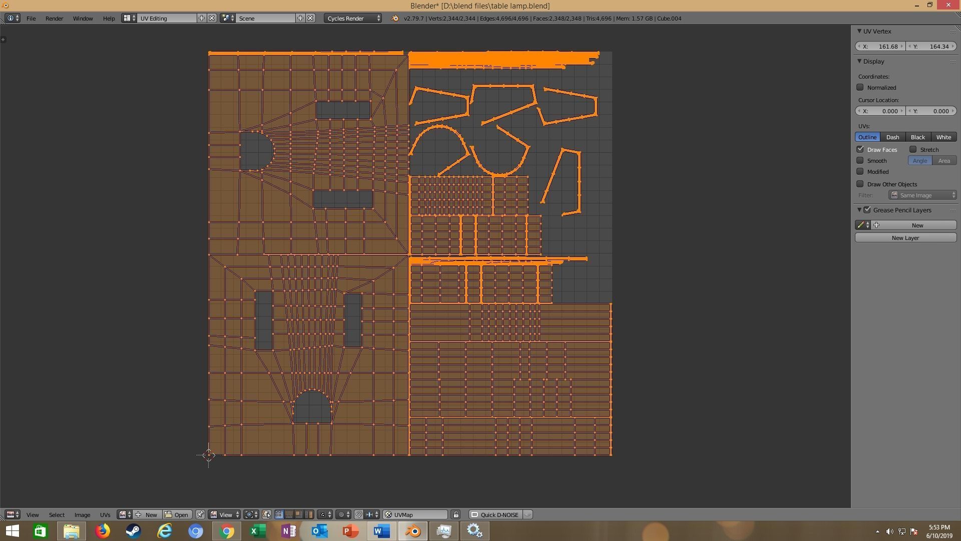 modern table lamp 3D model_25